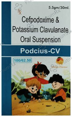 Podcius-CV Oral Suspension Mango