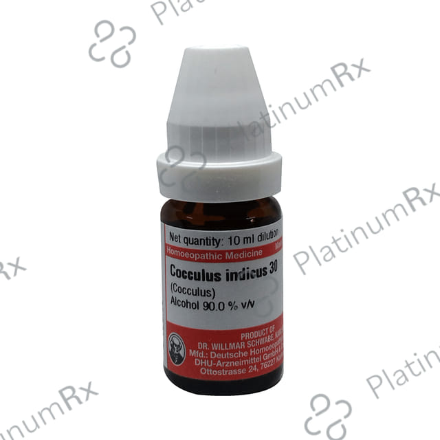Dr Willmar Schwabe Germany Cocculus Indicus Dilution 30