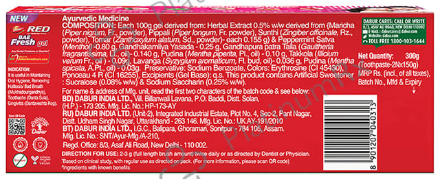 Dabur Red Bae Fresh Gel (150gm Each)