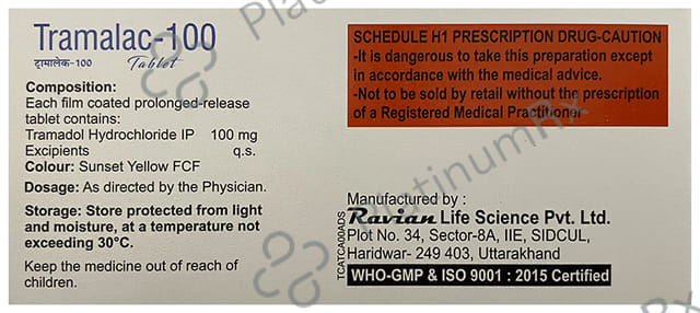 Tramalac 100 Tablet