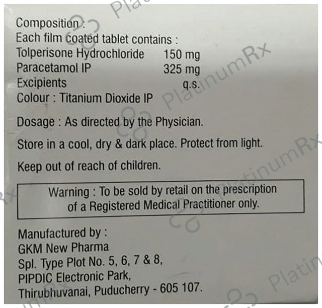 Myotop P 150/325mg Tablet 10s