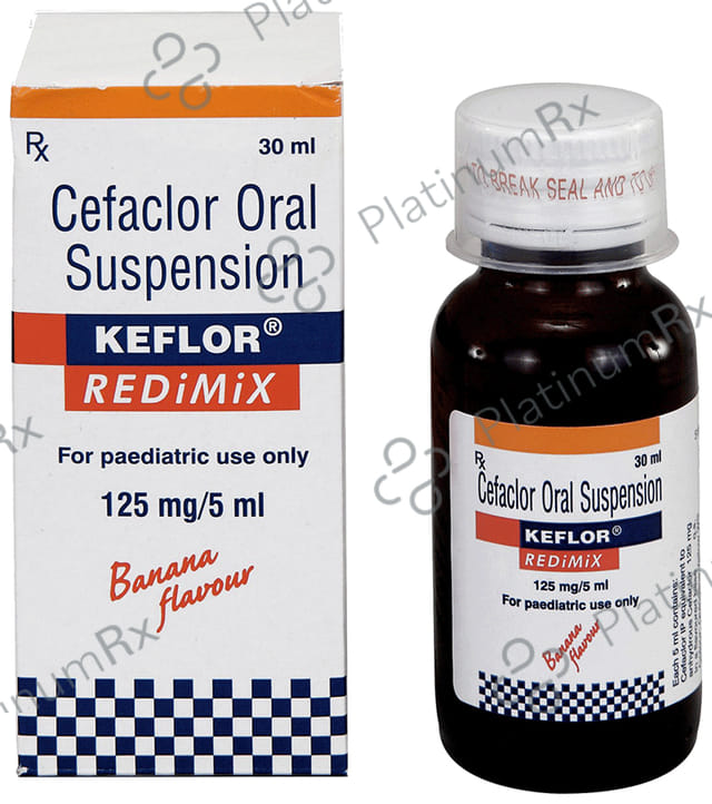 Keflor Redimix 125mg Banana Oral Suspension 30ml