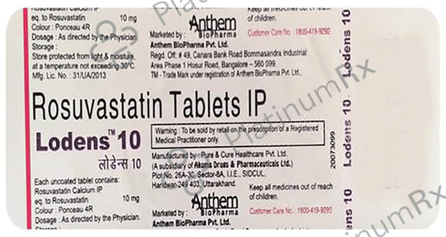 Lodens 10mg Tablet 10s