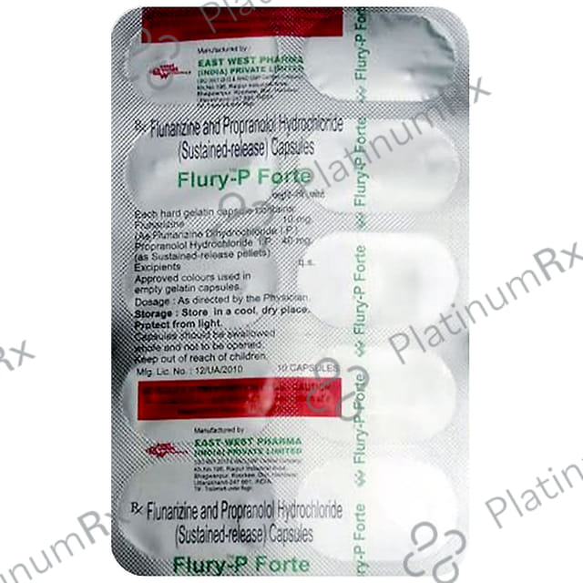 Flury P Forte 40mg/10mg Capsule