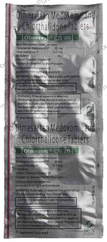 Olmezest CH 20 12.5/20mg Tablet 10s
