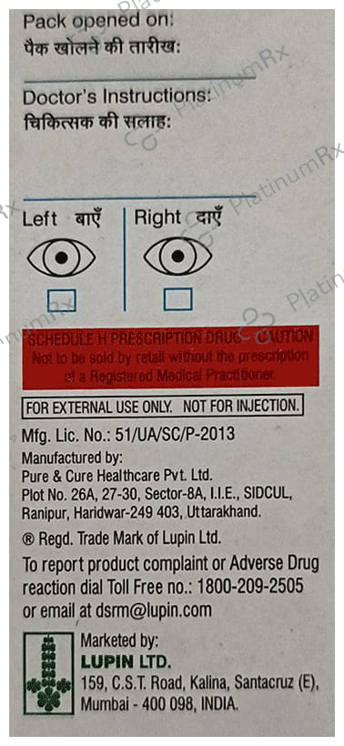 Lupitros TZ 5/40mcg Eye Drops 3ml