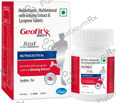 Geofit Men Nutraceutical Enriched with Lycopene Lutein & Ginseng Extract Tablet 30s