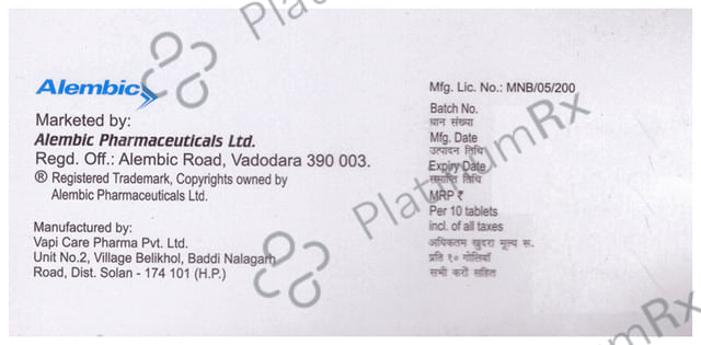 Valembic 40mg Tablet 10s