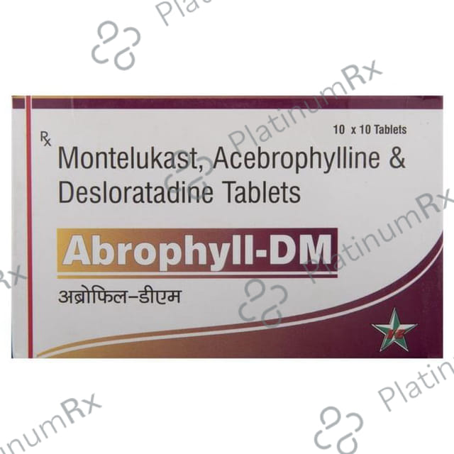 Abrophyll DM 200/5/10mg Tablet 10s