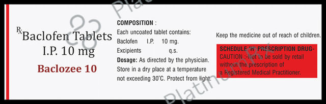 Baclozee 10mg Tablet