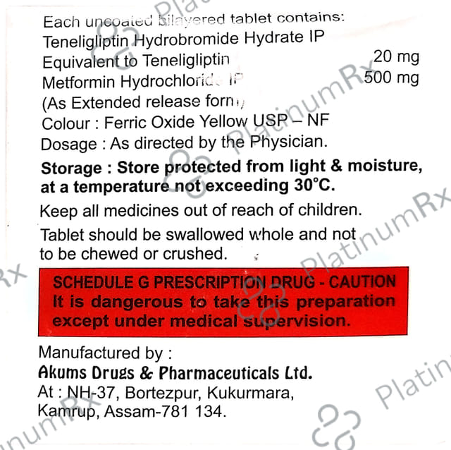 Exigliptin M 500 Tablet SR