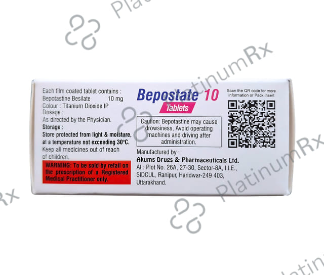 Bepostate 10mg Tablet 10s