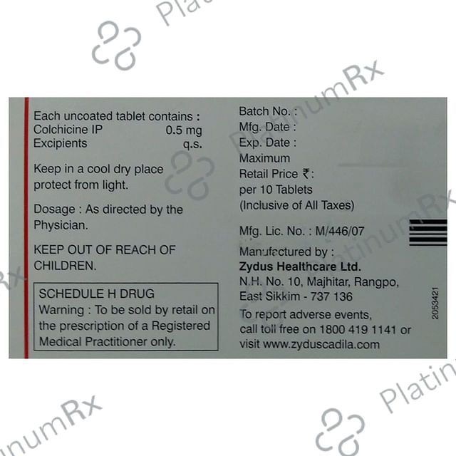 Zycolchin 0.5mg Tablet 10s