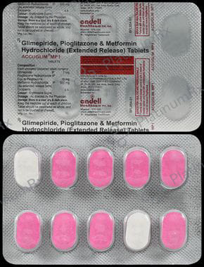 Accuglim MP 1/500/15mg Tablet 10s