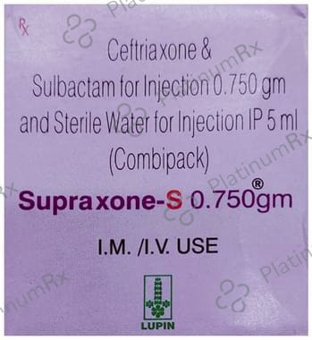 Supraxone S 500mg/250mg Injection