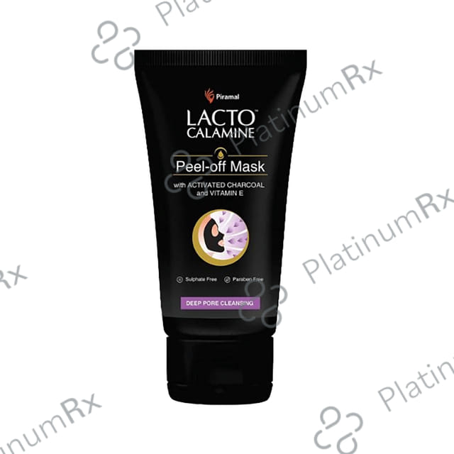 Lacto Calamine Peel Off Mask with Activated Charcoal and Vitamin E Mask 120gm