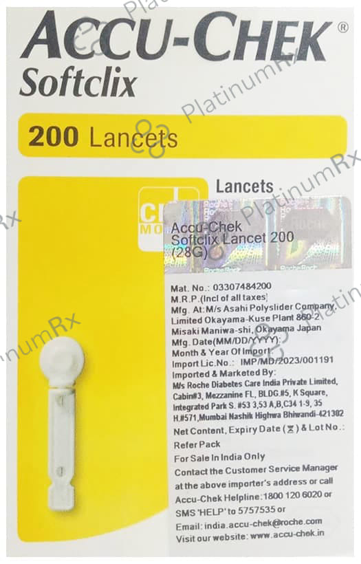 Accu Chek Softclix (Only Lancets) Lancets 200s