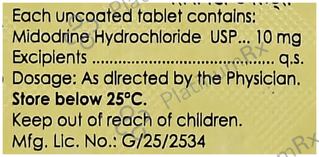 Cipmido 10mg Tablet 10s