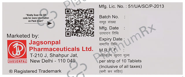 Queezy ER 20/20mg Tablet 10s