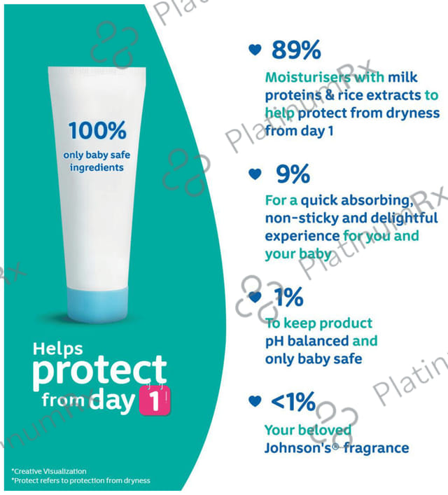 Johnson's Baby Milk + Rice For Baby's Healthy Skin Cream 50gm