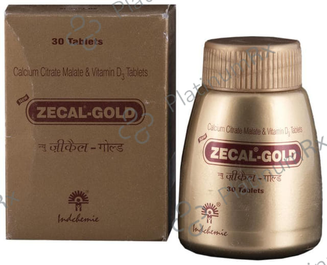 New Zecal Gold 250mg/0.25mcg Tablet 30s