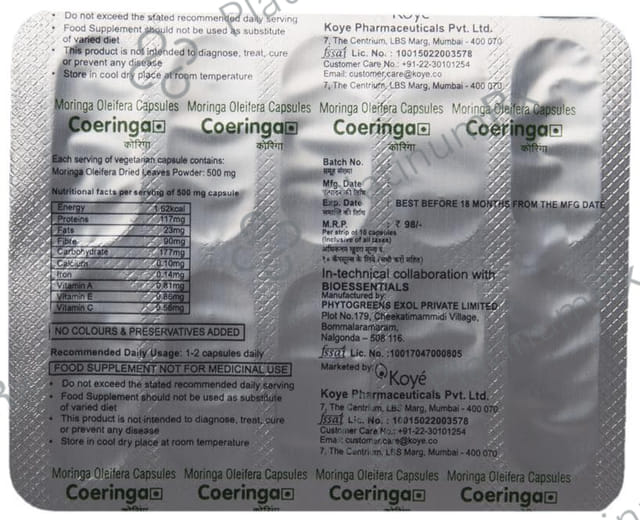 Coeringa 500mg Capsule 10s