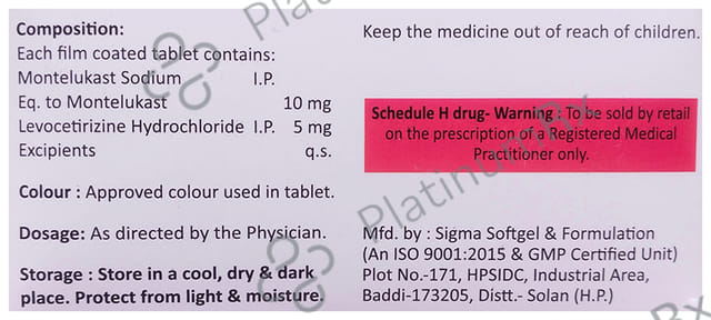 Stamozine 5/10mg L Tablet 10s