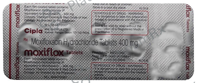 Moxiflox 400mg Tablet 5s
