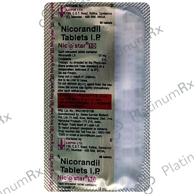 Nicostar 10mg Tablet 30s