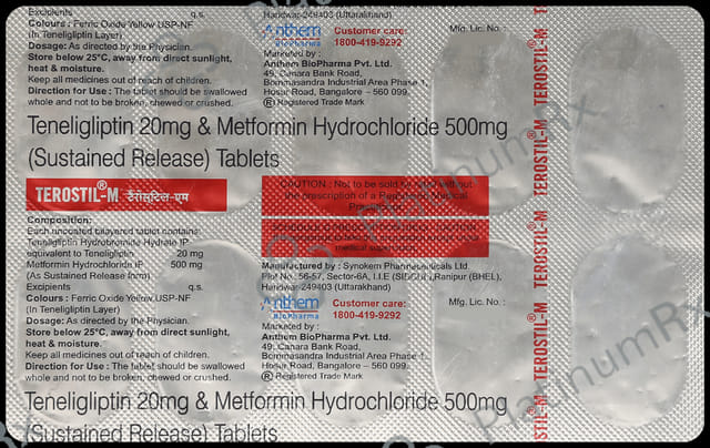 Terostil M 500/20mg Tablet 10s