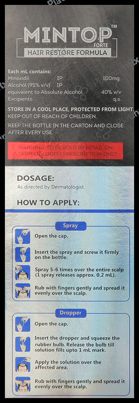 Mintop Forte 10% Hair Restore Formula Lotion 60ml