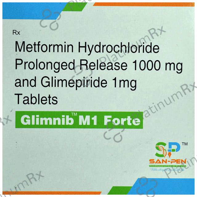 Glimnib M1/1000mg Forte Tablet PR 15s