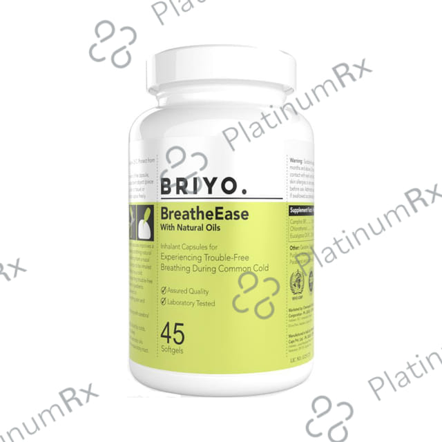 Briyo BreatheEase Softgel for Trouble-Free Breathing During Common Cold