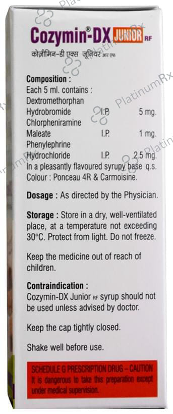 Cozymin DX Junior RF 1/5/2.5mg Syrup 60ml