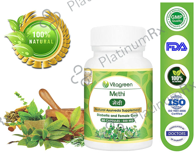 Vitagreen Methi 500mg Capsule