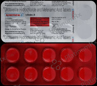 Almefkem D 80/250mg Tablet 10s