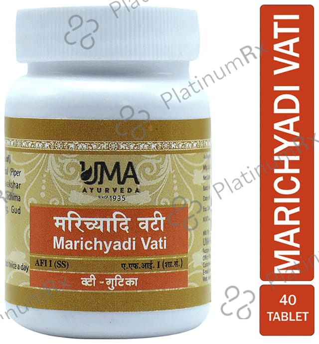 Uma Ayurveda Marichyadi Vati 40 tablets