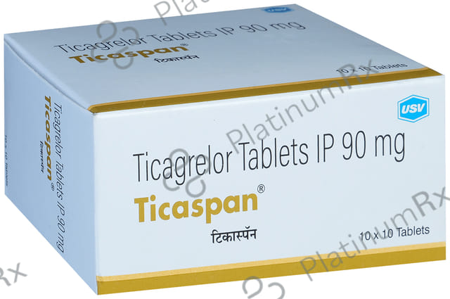 Ticaspan 90mg Tablet 10s