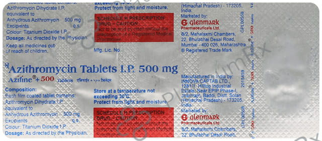 Azifine Plus 500mg Tablet 5s