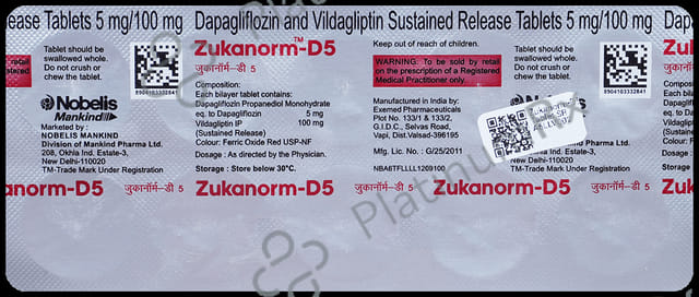 Zukanorm D 5/100mg Tablet SR 10s