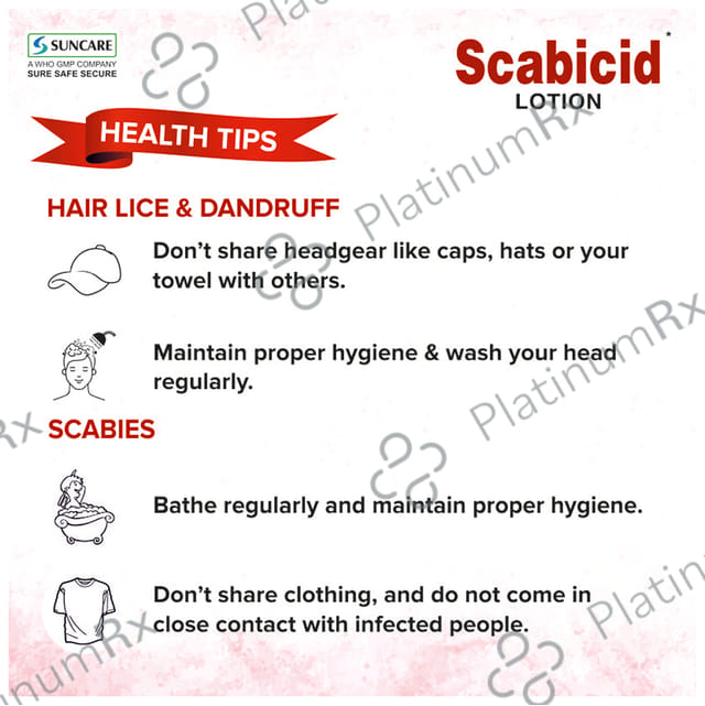 Scabicid Lotion 100 ml Emulsion Suncare Formulations Pvt Ltd