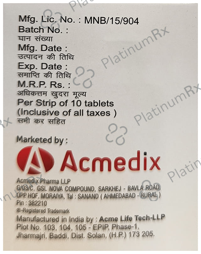 Acmetel AM 5/40mg Tablet 10s