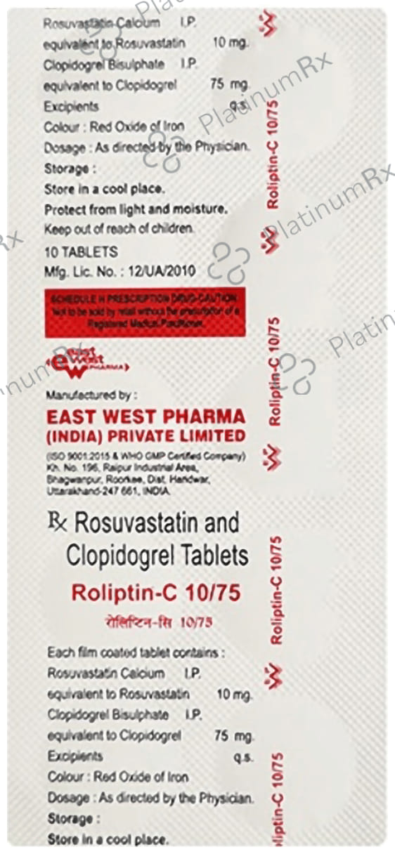Roliptin C 10mg/75mg Tablet