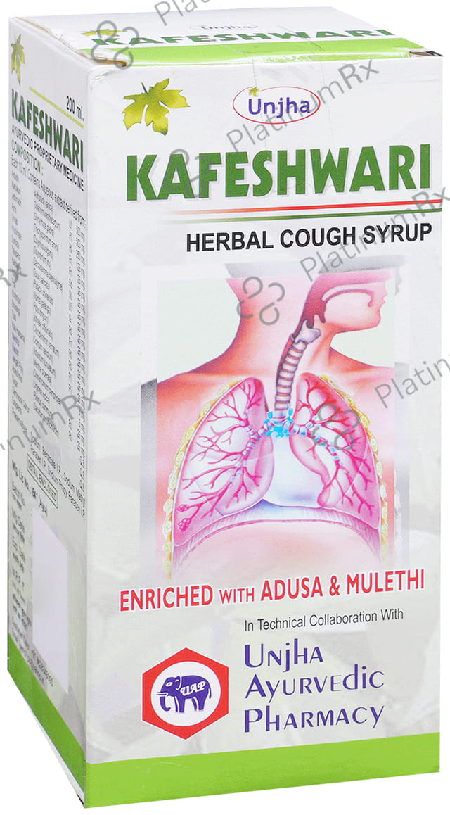 Unjha Kafeshwari Herbal Cough Syrup 200 ml