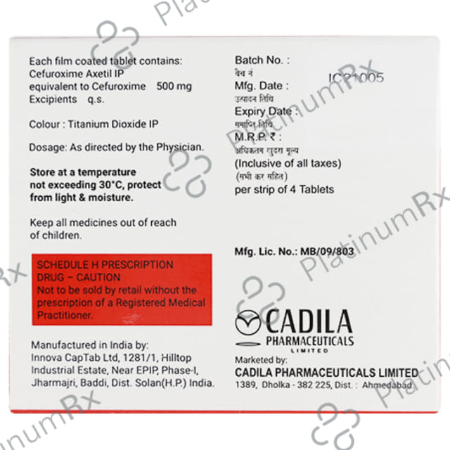 Cefrotux 500mg Capsule