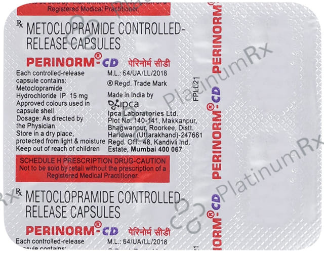 Perinorm CD 15mg Capsule CR 10s