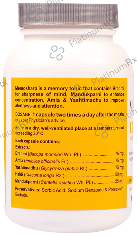 Memosharp Ayurvedic Capsule for Mind Wellness & Mind Health