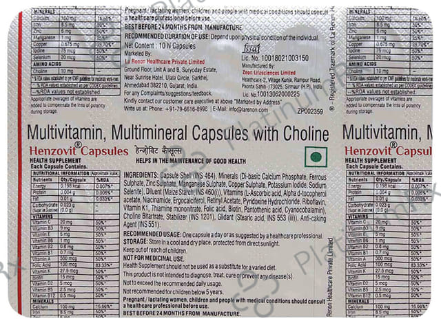 Henzovit Capsule 10s