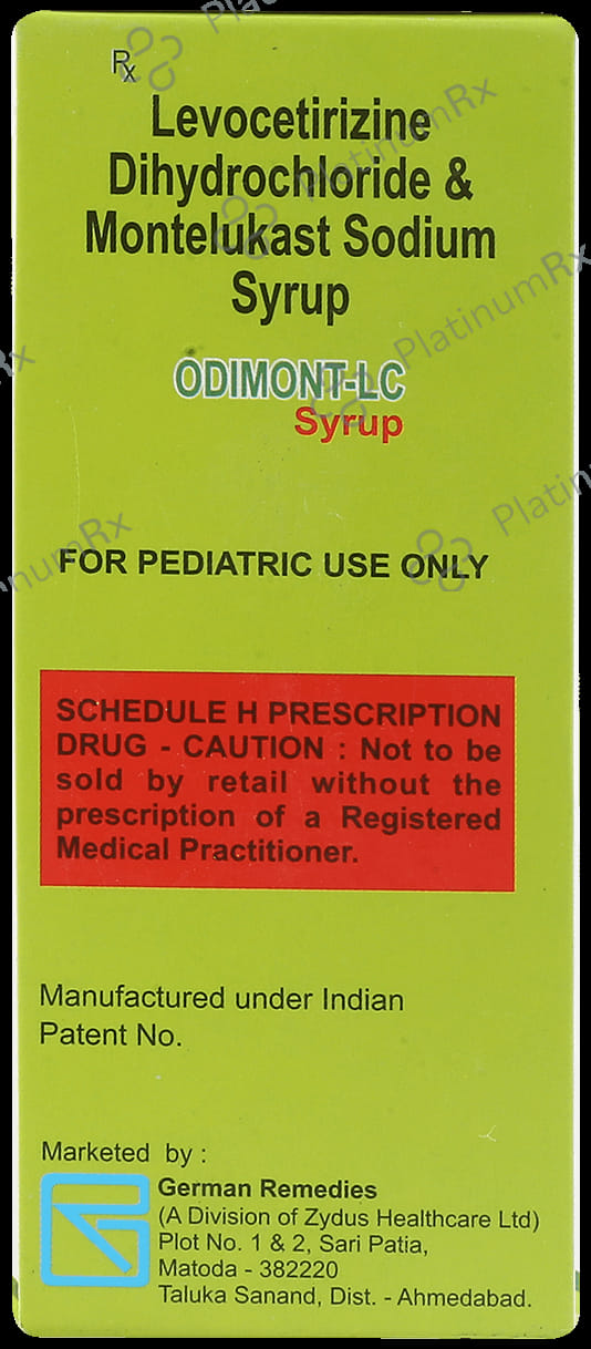 Odimont LC 2.5/4mg Syrup 60ml