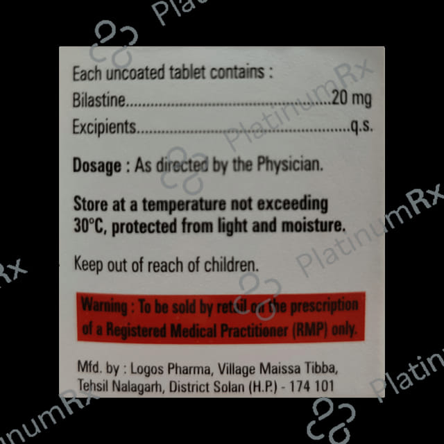 Bilimento 20mg Tablet 10s